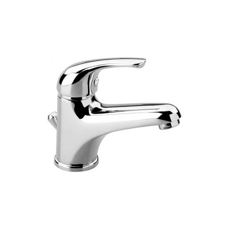 Miscelatore per lavabo con piletta scarico rubinetto bagno ottone monocomando