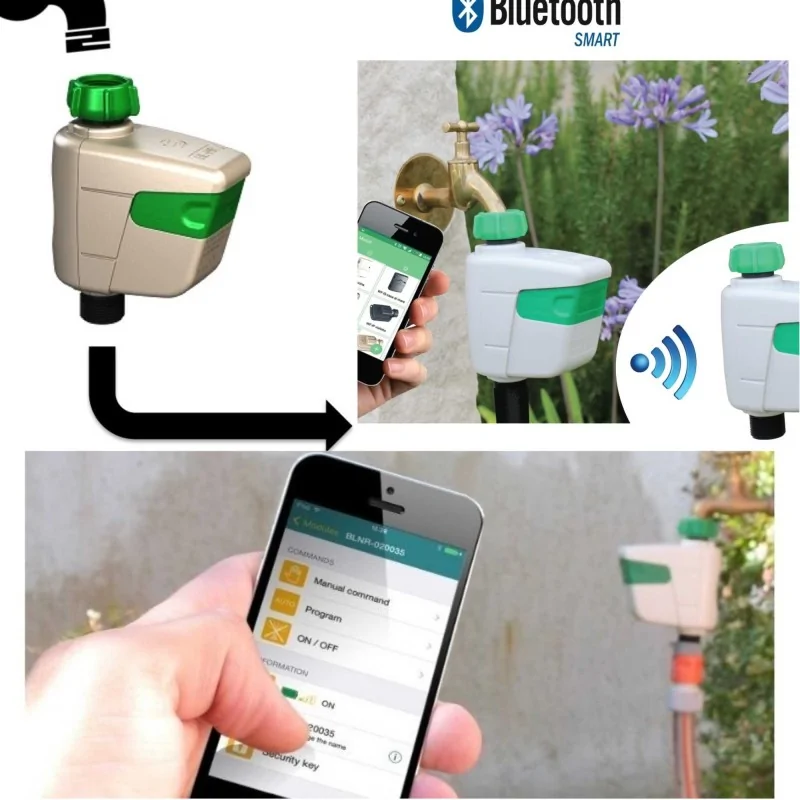 esempio di utilizzo Programmatore irrigazione a batteria 9v Bluetooth BL-NR irrifarma.it