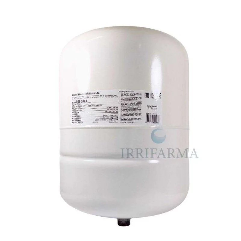 Dettagli scheda tecnica Vaso espansione 24 Litri per autoclave Peb-24Lx 1" Global Water irrifarma.it