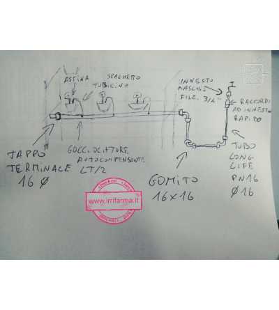 Kit irrigazione a goccia per vasi con programmatore Pz. 112